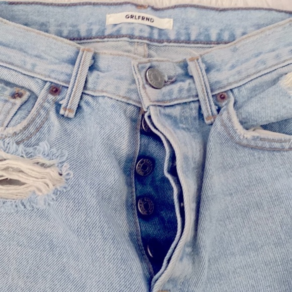 Revolve GRLFRND Ripped straight leg jeans - Picture 8 of 12
